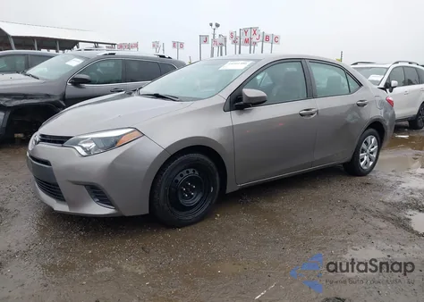 2015 Toyota Corolla Le из США, поврежденный, VIN 2T1BURHE8FC471362